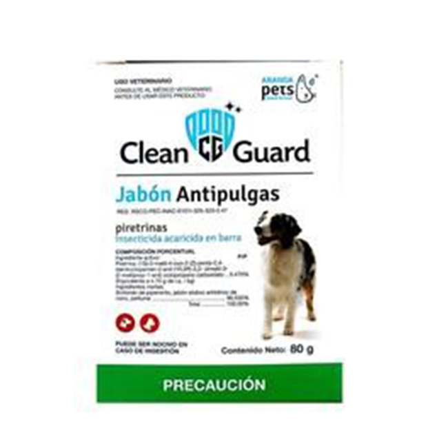 Jabon Antipulgas Clean Guard 80 Gr - Aranda Jabon Antipulgas Clean Guard 80 Gr - Aranda